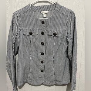 Christopher & Banks size small button up denim Shacket